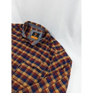HAWX Shirt XL Flannel Plaid Blue Red Long Sleeve Work Gear‎ Men's XL Button Down